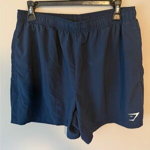 Gymshark Men's Athletic Shorts - Navy Blue